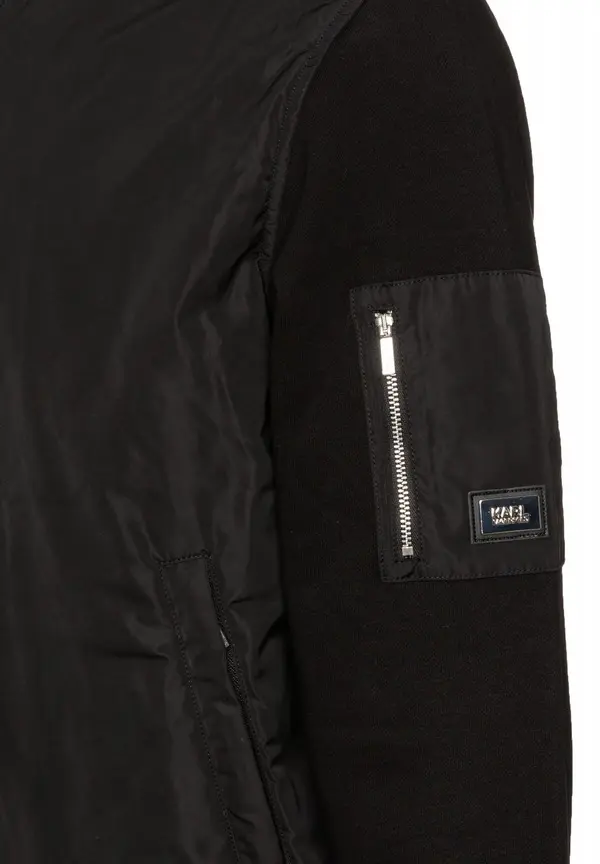 mixed-material bomber jacket 1 Image