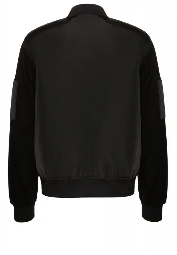 mixed-material bomber jacket 2 Image