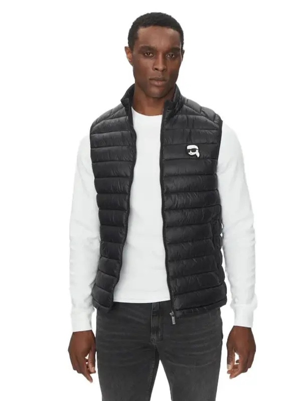 Puffer vest with chest logo 3 Image