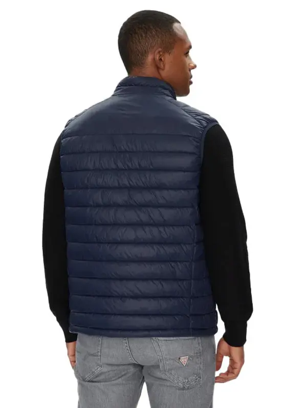 puffer vest with a white chest logo 5 Image