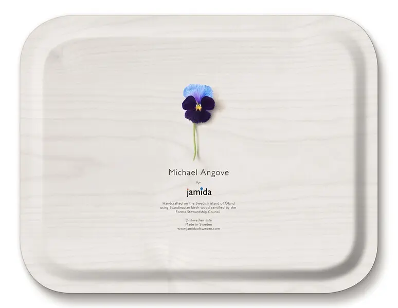 Tray 36x28cm Pansy 1 Image