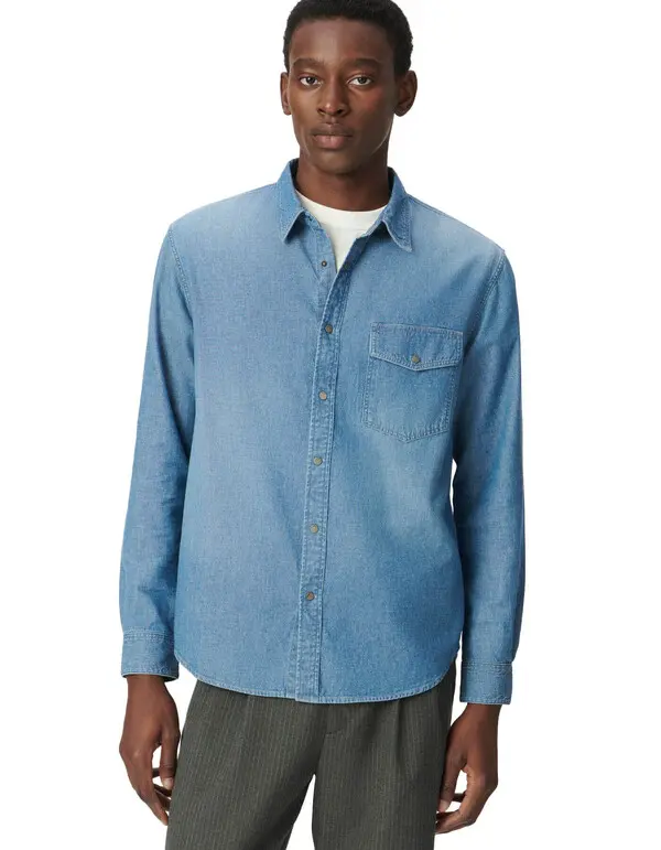 Denim Long Sleeves Shirt 2 Image