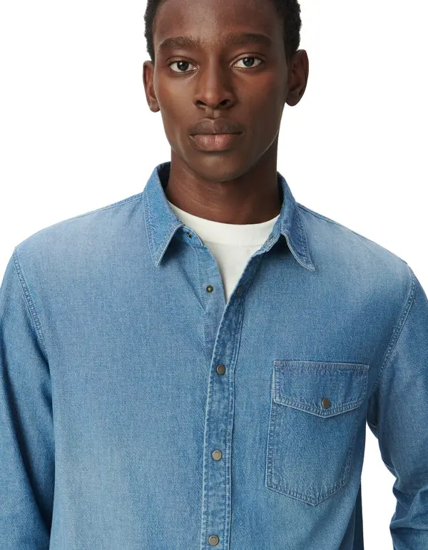 Denim Long Sleeves Shirt 1 Image