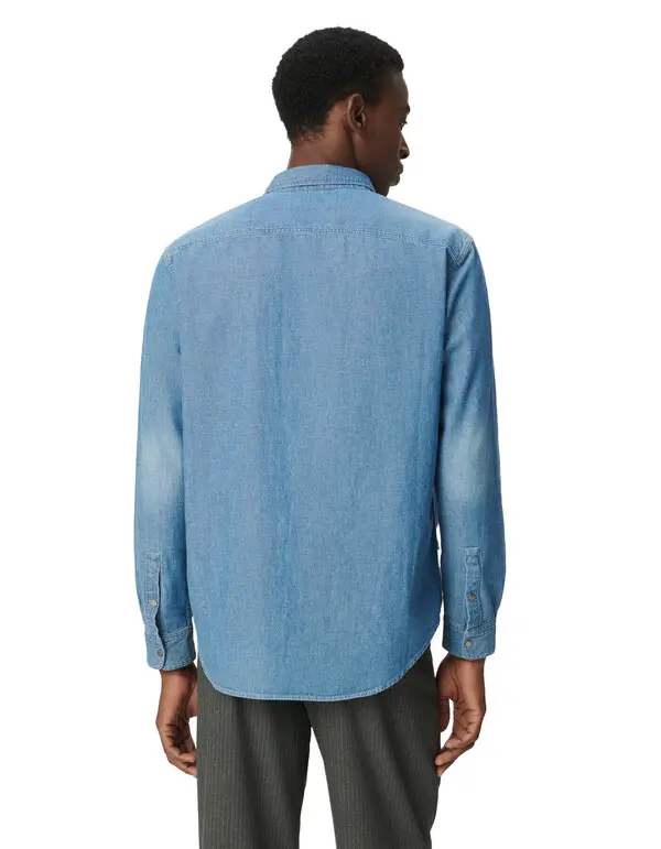Denim Long Sleeves Shirt 4 Image