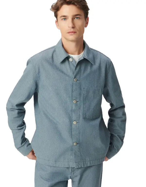 worker-style denim jacket 2 Image