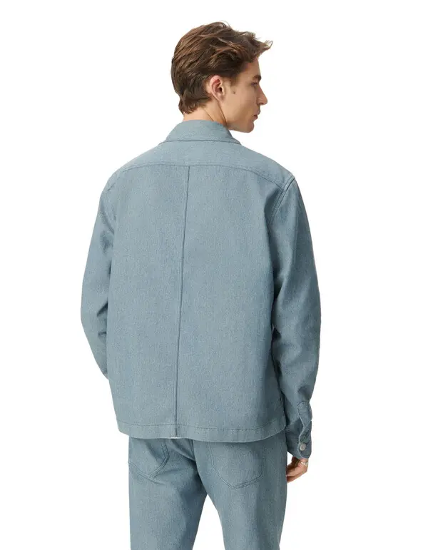 worker-style denim jacket 3 Image