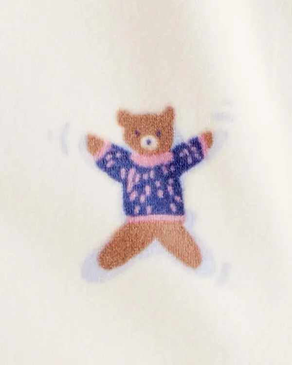 Snow Animals DreamPlush Snug Fit Long-Sleeve 2-Way Zip 1-Piece Pajamas 1 Image