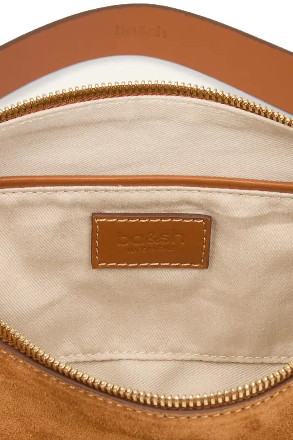 Suede Baguette Shoulder Bag 1 Image