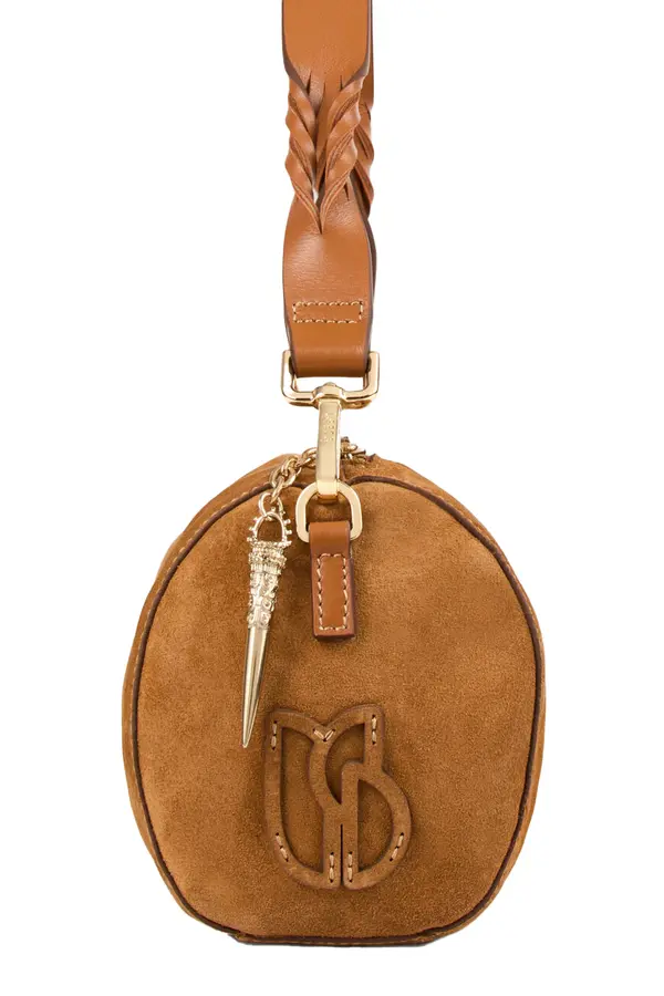 Suede Baguette Shoulder Bag 3 Image