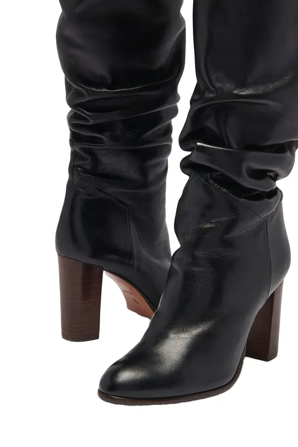 Heeled leather boots 1 Image