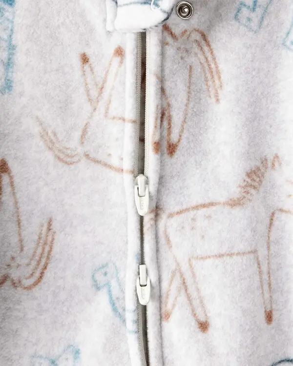 Western Cowboy Print Loose Fit Long-Sleeve Sleep & Play 2 Image