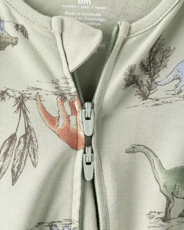 Dinosaur Print PurelySoft Long-Sleeve Sleep & Play  2 Image