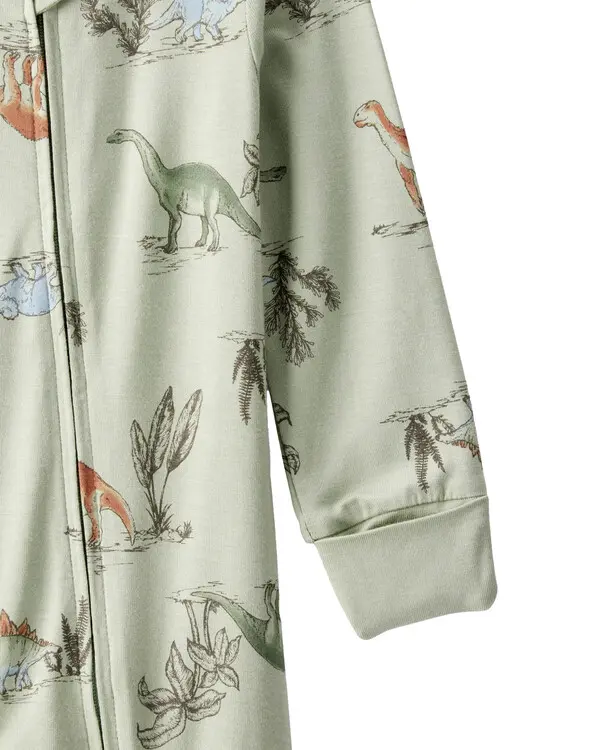 Dinosaur Print PurelySoft Long-Sleeve Sleep & Play  3 Image