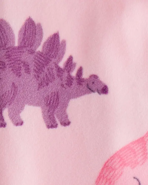 Dinosaur DreamPlush Snug Fit 2-Way Zip 1-Piece Pajamas 2 Image