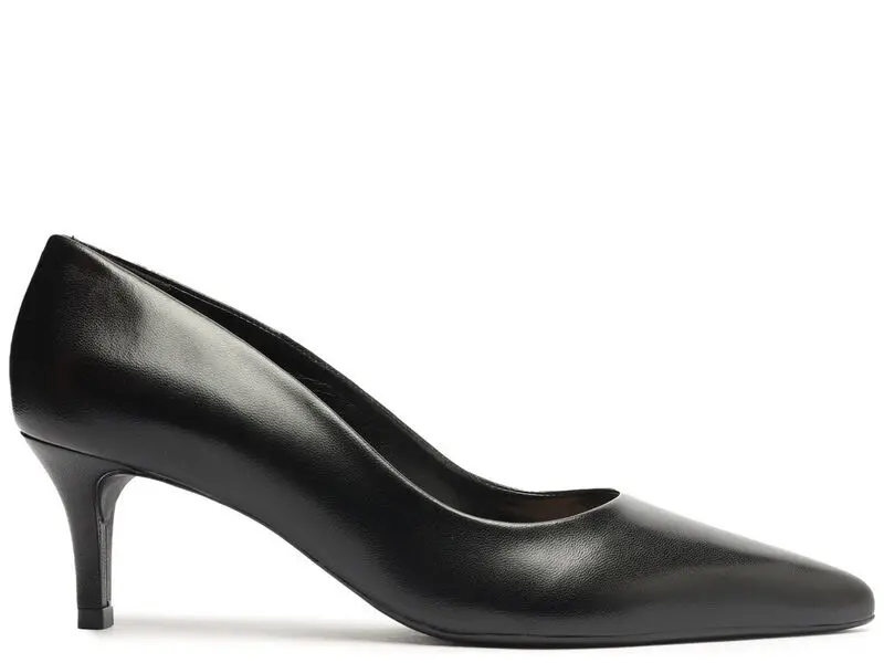 Leather Pointed-Toe Pump 2 Image