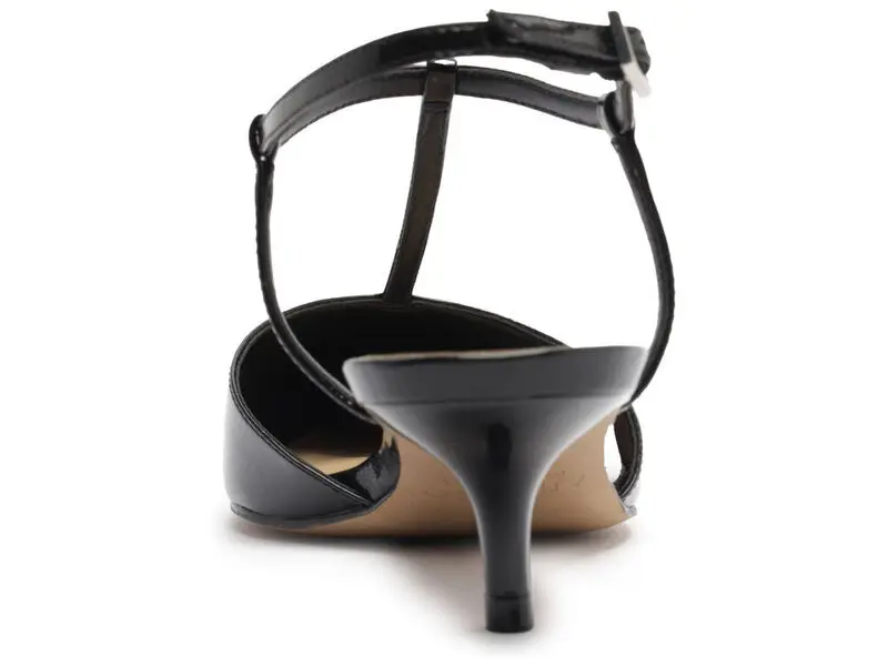 Patent Leather T-Strap Kitten Heels 1 Image