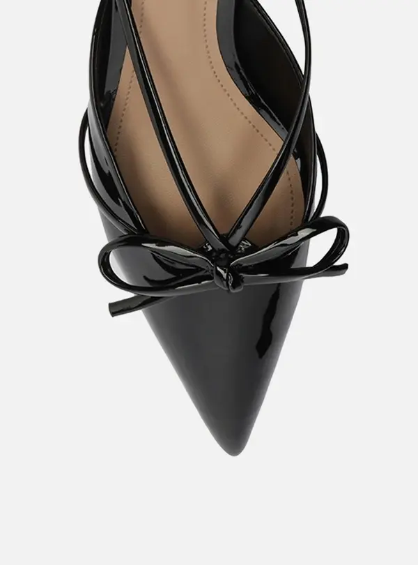 Patent Learher Kitten Heel Mule 1 Image