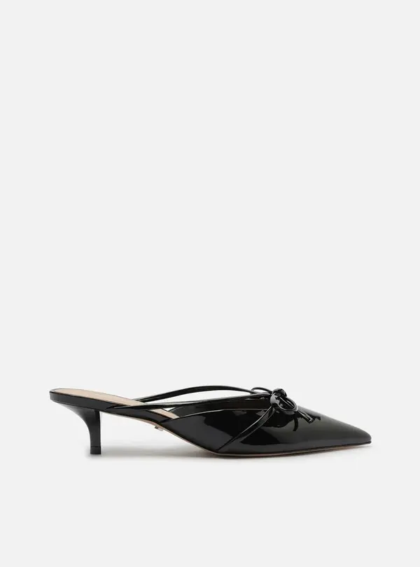 Patent Learher Kitten Heel Mule 2 Image