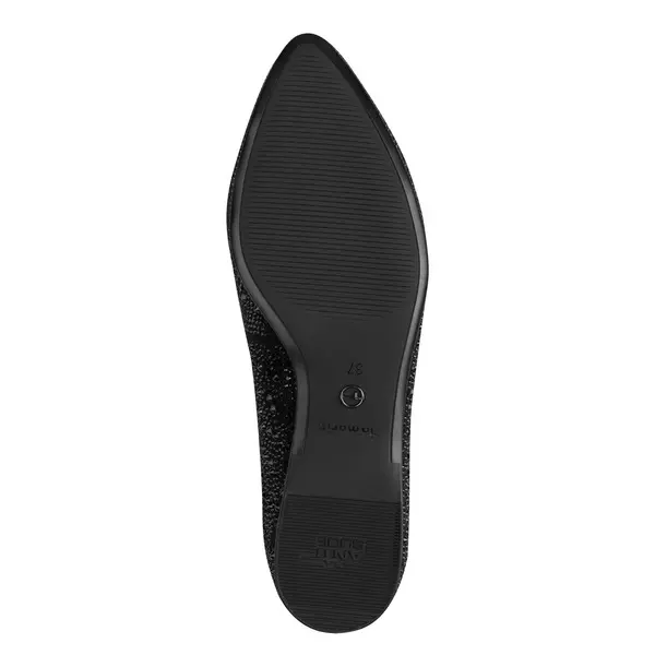 Ankle-Strap Ballerina Flats with Crystal Embellishments 4 Image