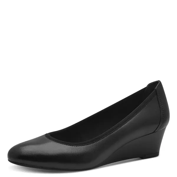 Leather Wedge Pumps 2 Image