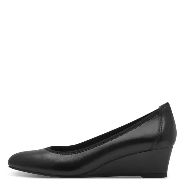 Leather Wedge Pumps 3 Image