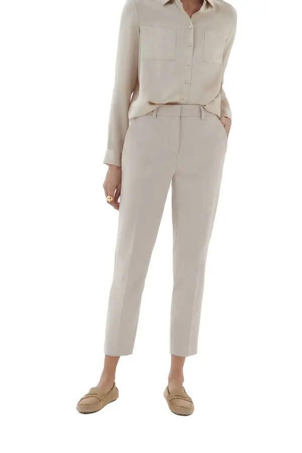 Cotton Blend Tapered Pants 2 Image