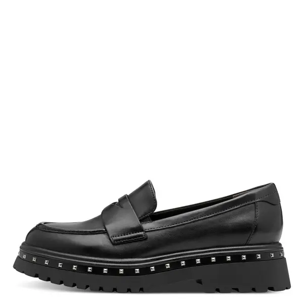 Leather Penny Loafers with a Studded Lug Sole 5 Image