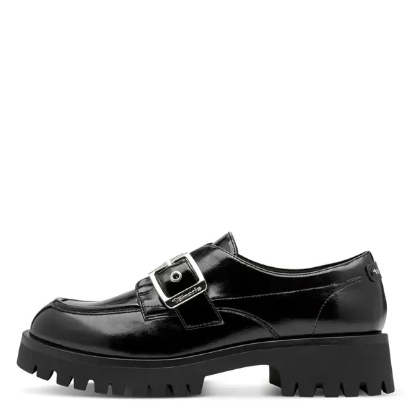 Lug-Sole Loafers with a Buckle Strap 2 Image