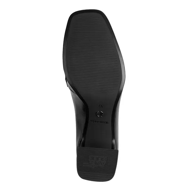 Chunky Block Heeled Loafers with a Penny Strap 2 Image