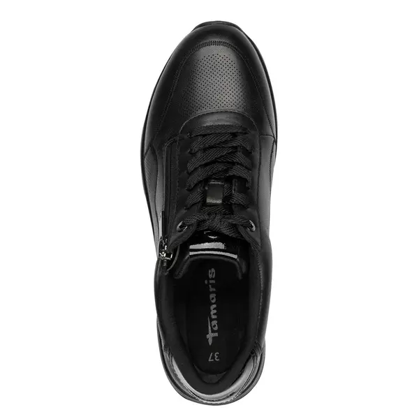 Leather Platform Sneakers with a Side Zipper 2 Image