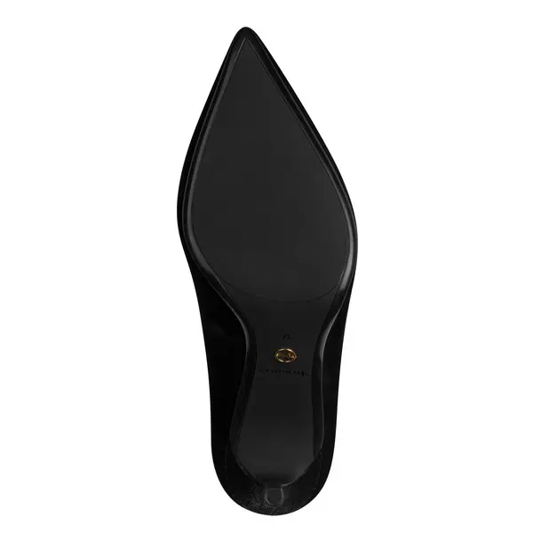 Suede Pumps with a Textured Stiletto Heel 3 Image