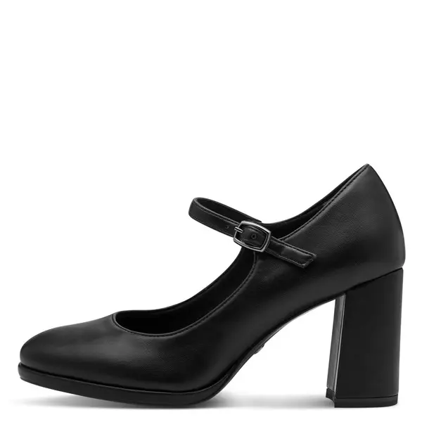 Leather Mary Jane Pumps with a Chunky Block Heel 3 Image