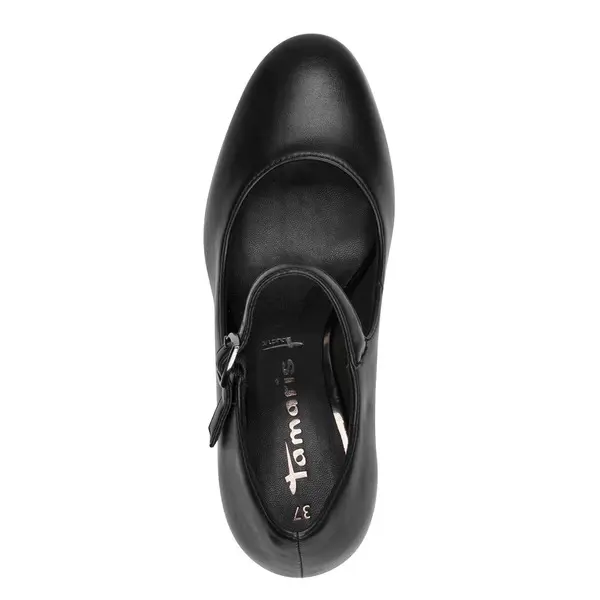 Leather Mary Jane Pumps with a Chunky Block Heel 4 Image