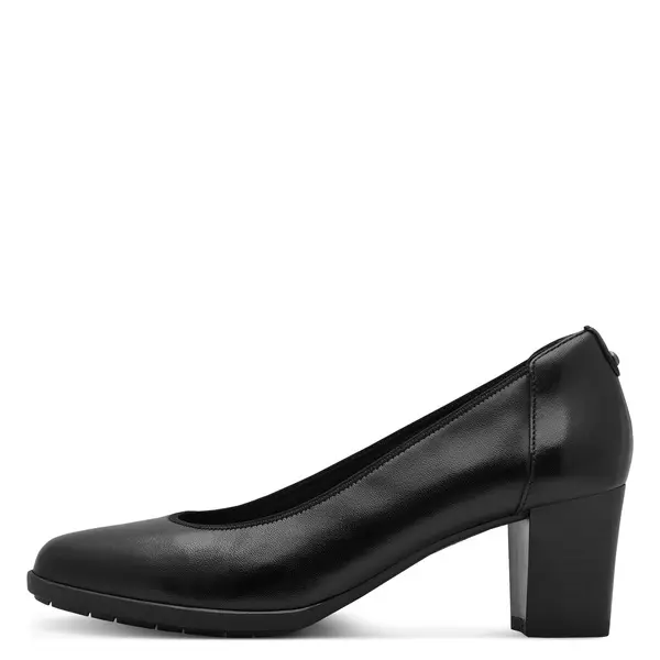 Classic Leather Round toe Pump 1 Image