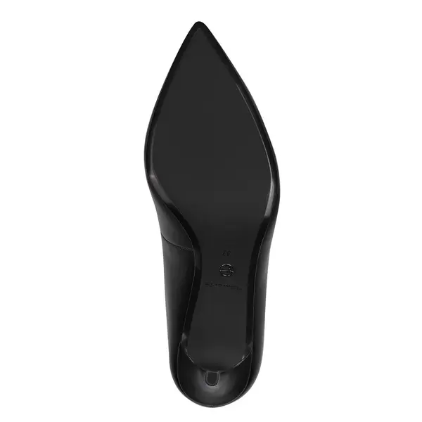 Leather Pointed-Toe Pumps 3 Image