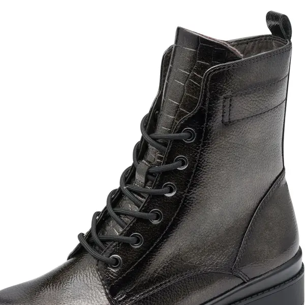Leather Combat Boots  2 Image