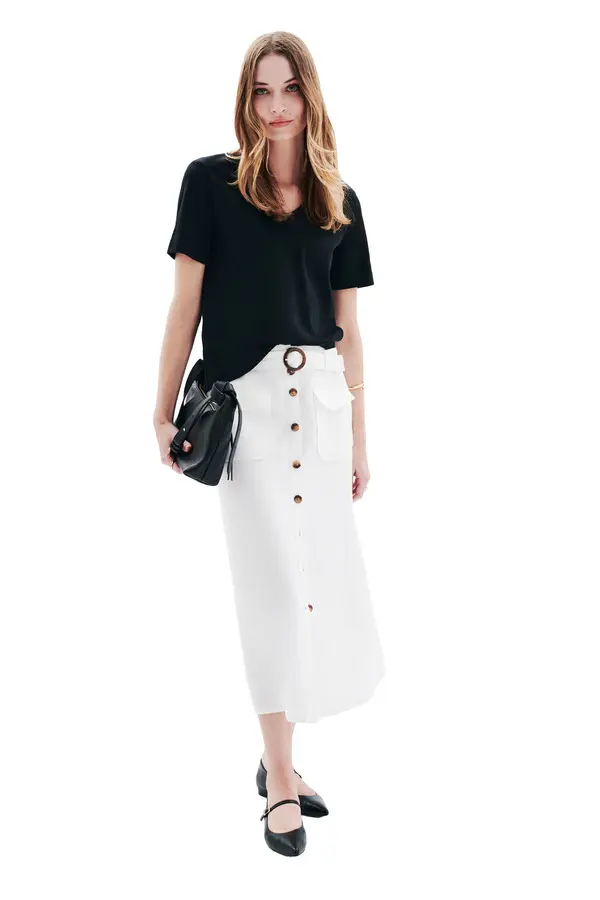 Cotton Short Sleeve T-shirt 3 Image