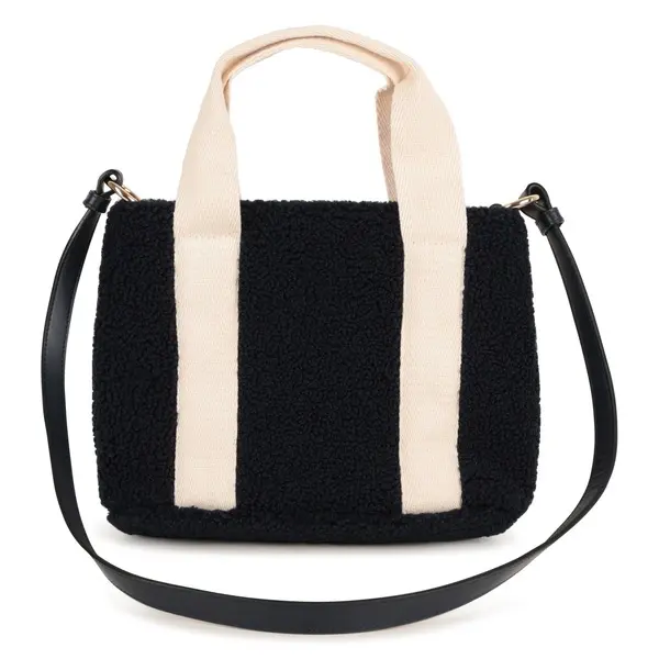 Shearling Tote Bag with Logo 1 Image