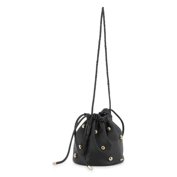 Studded Leather Shoulder Bag 3 Image