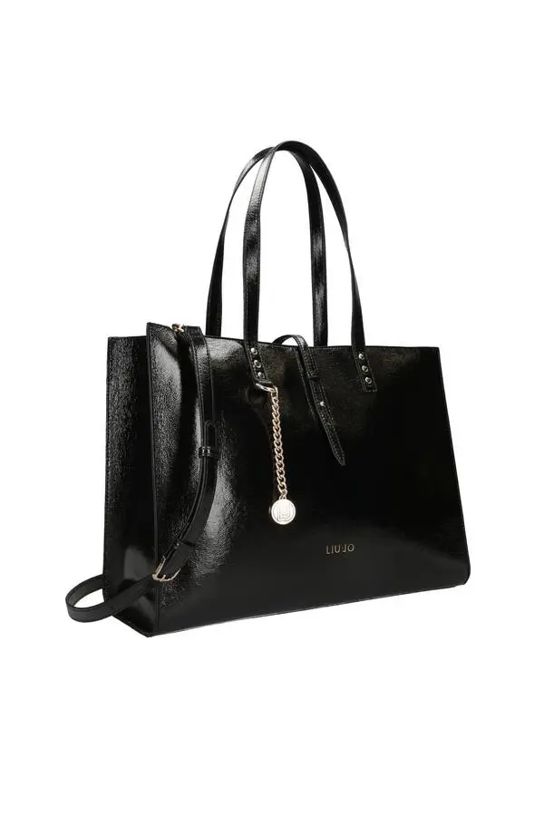 Patent Leather Tote Bag 1 Image