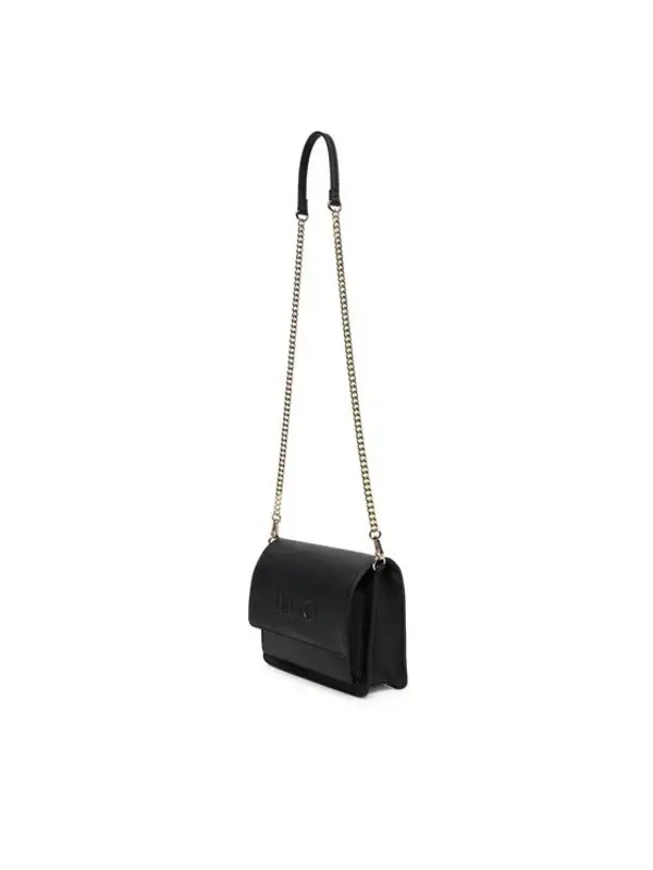 Flap Leather Crossbody Bag with chain strap 1 Image