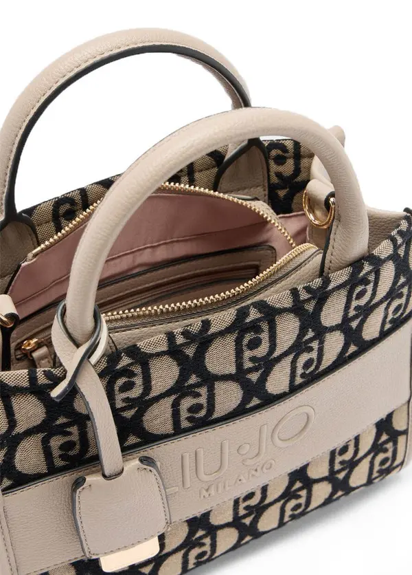 Small jacquard tote bag 2 Image