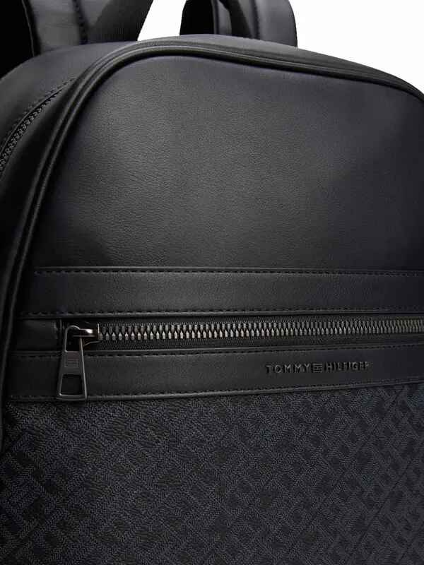 TH Monogram Textured Backpack 2 Image