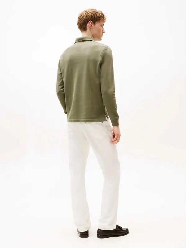 Regular Fit Long Sleeve Polo 3 Image