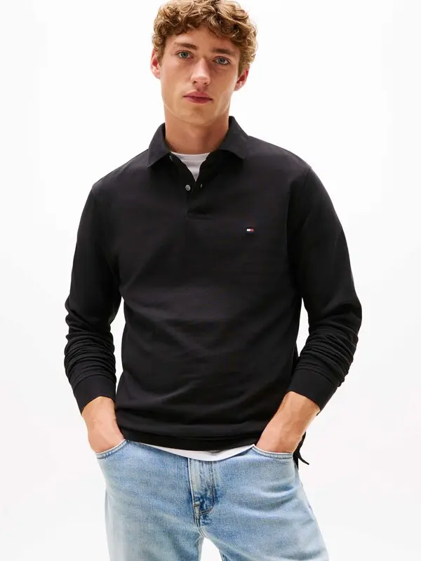 Regular Fit Long Sleeve Polo 1 Image