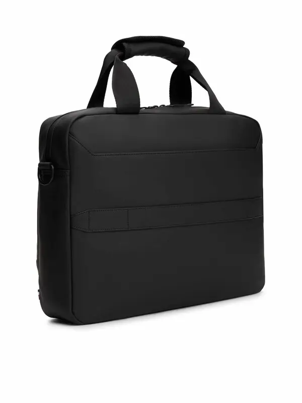 Minimal Textured Logo Laptop Bag 3 Image