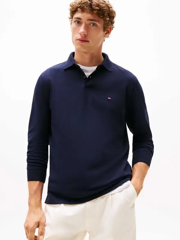 Regular Fit Long Sleeve Polo 2 Image