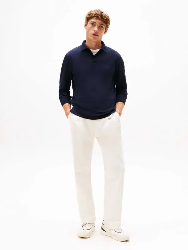 Regular Fit Long Sleeve Polo 3 Image