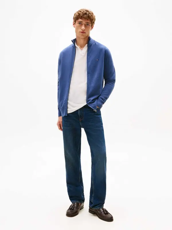 Cotton Zip Cardigan 1 Image