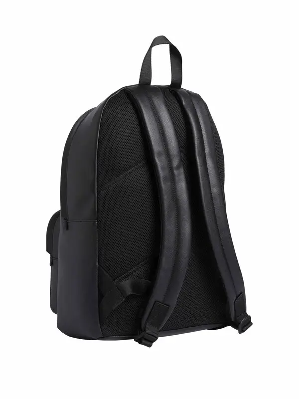 Leather Round Backpack with Logo 1 Image